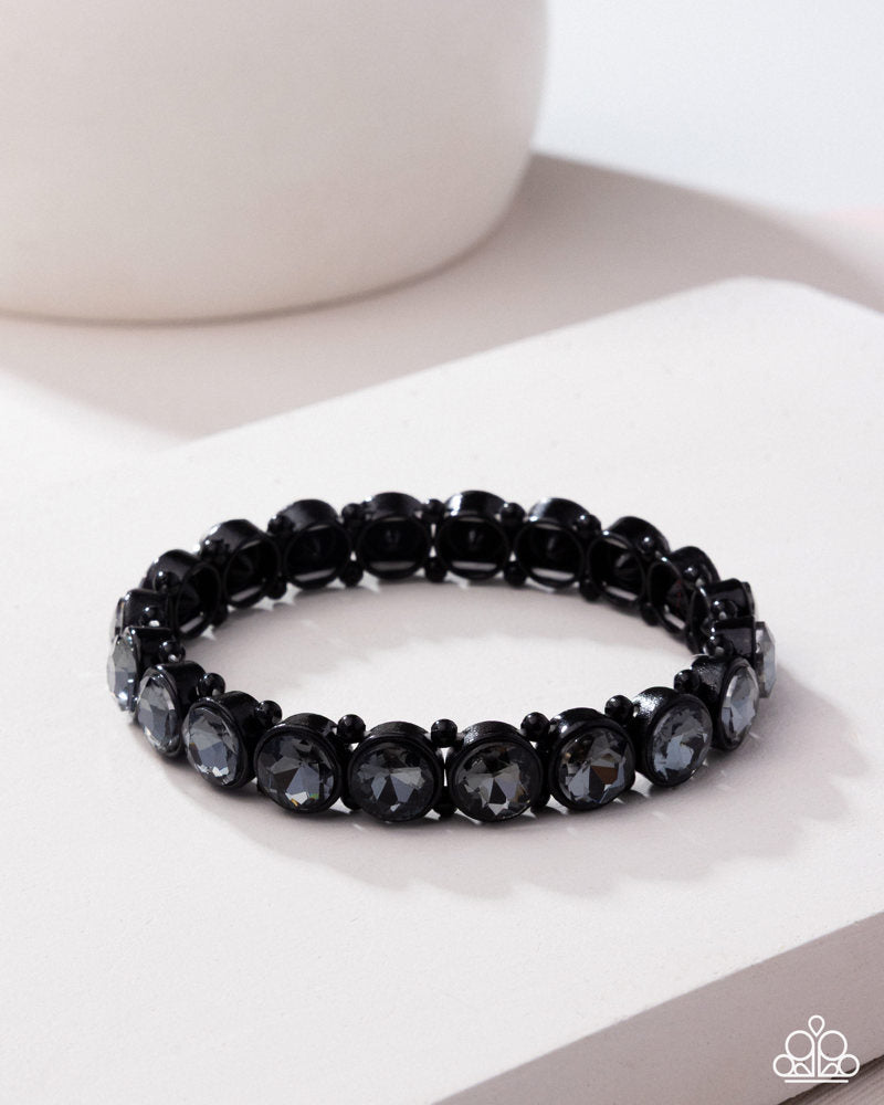 Sugar-Coated Sparkle - Black Bracelet - Pink Diamond 2025
