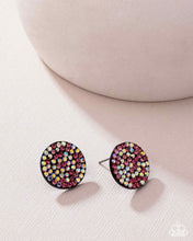 Load image into Gallery viewer, RADIANT RIPPLES - PINK RHINESTONE MULTI CIRCLE POST EARRINGS - PINK DIAMOND EXCLUSIVE - PAPARAZZ