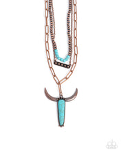 Load image into Gallery viewer, Longhorn Layers - Copper Necklace