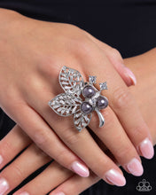 Load image into Gallery viewer, Luminescent Leaves -Silver Ring