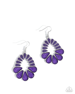 Mesmerizing Moment - Purple Earrings