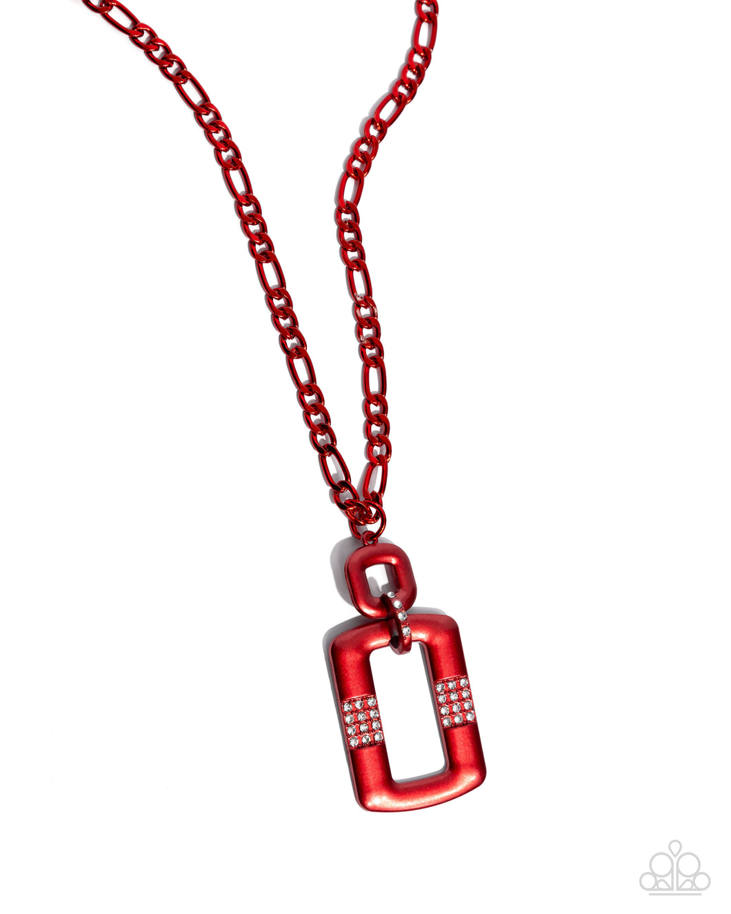 Metallic Movement - Red Necklace