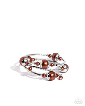 Load image into Gallery viewer, Palatial Pearls -Brown Bracelet