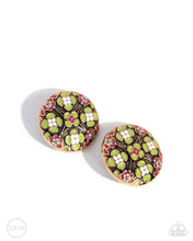 Load image into Gallery viewer, Quilt Art - Multi Clip on Earrings