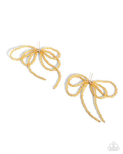 Sophisticated Sprinkle - Gold Earrings