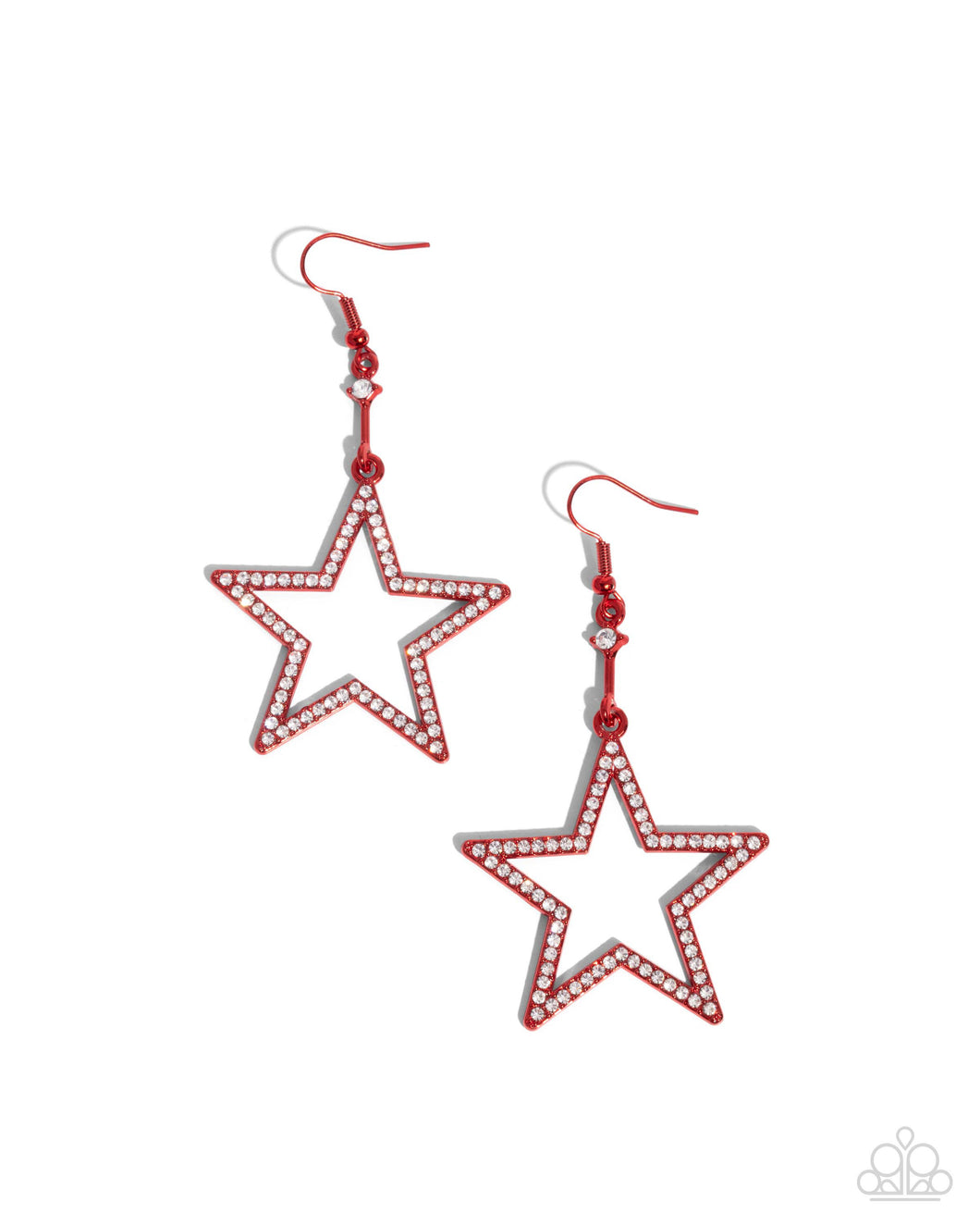 Steady Stars - Red Earrings
