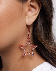 Steady Stars - Red Earrings