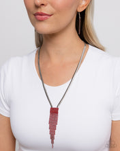 Load image into Gallery viewer, Straighten Up -Red Necklace