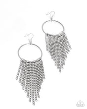 Load image into Gallery viewer, Streamlined Shimmer - White Earrings