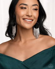 Load image into Gallery viewer, Streamlined Shimmer - White Earrings