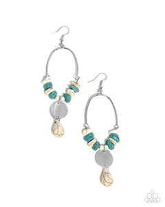 Suspended Santa Fe -White Earrings