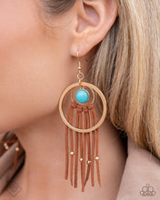 Load image into Gallery viewer, Texan Tapestry: Gold Earrings