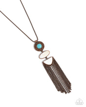 Load image into Gallery viewer, Textured Tourist - Copper Necklace