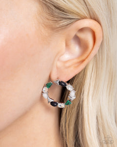 Triangular Talent: Green Earrings