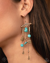 Load image into Gallery viewer, Coachella Cascade - Blue Earrings