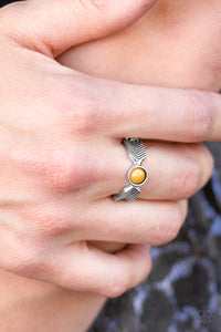 Awesomely ARROW-Dynamic - Yellow - Paparazzi Accessories