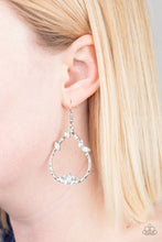 Load image into Gallery viewer, Lotus Ice - White Earrings