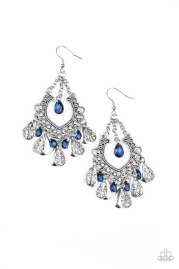 Musical Gardens - Blue Earrings