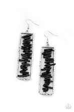 Load image into Gallery viewer, Dont QUARRY, Be Happy - Black Earrings