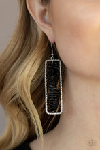 Load image into Gallery viewer, Dont QUARRY, Be Happy - Black Earrings