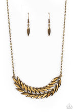 Load image into Gallery viewer, Flight of FANCINESS - Brass Necklace