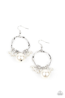 Delectably Diva - White Earrings