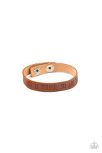 Load image into Gallery viewer, Life is Tough - Brown Bracelet