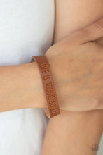 Load image into Gallery viewer, Life is Tough - Brown Bracelet