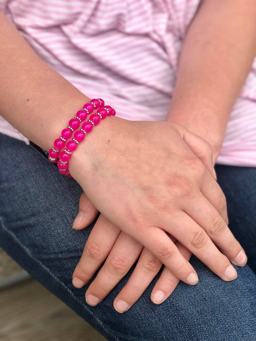 Starlet Shimmer Bracelet - Pink