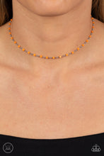 Load image into Gallery viewer, Neon Lights - Orange Chocker Necklace