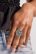Load image into Gallery viewer, Flower of Life - Blue Ring