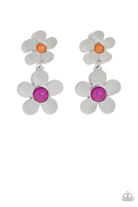 Fashionable Florals - Pink Earrings