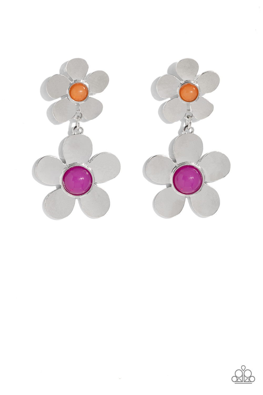 Fashionable Florals - Pink Earrings
